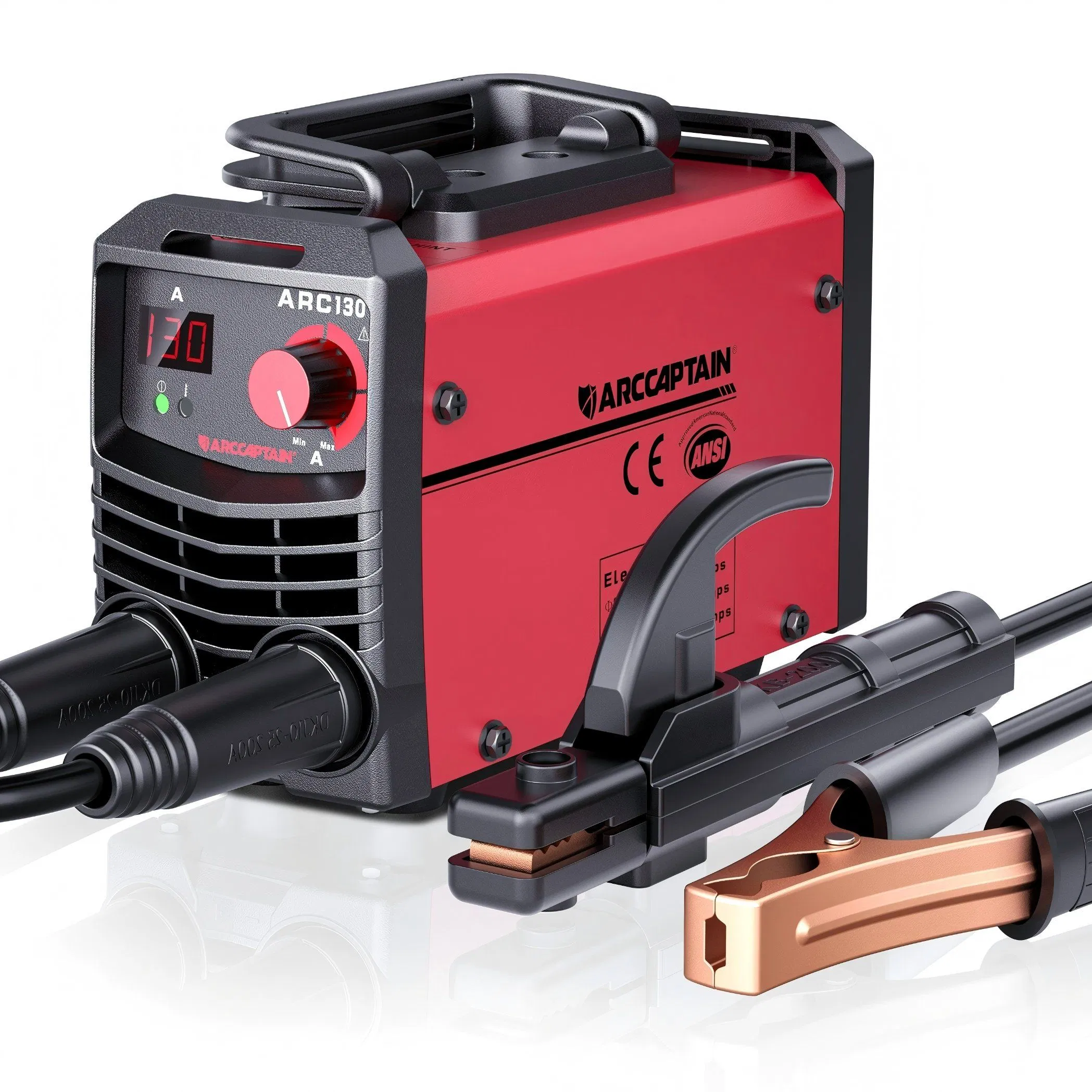Arccaptain European Standard Compact 230V Arc Welder 140A MMA Welding System with Portable Storage Kit