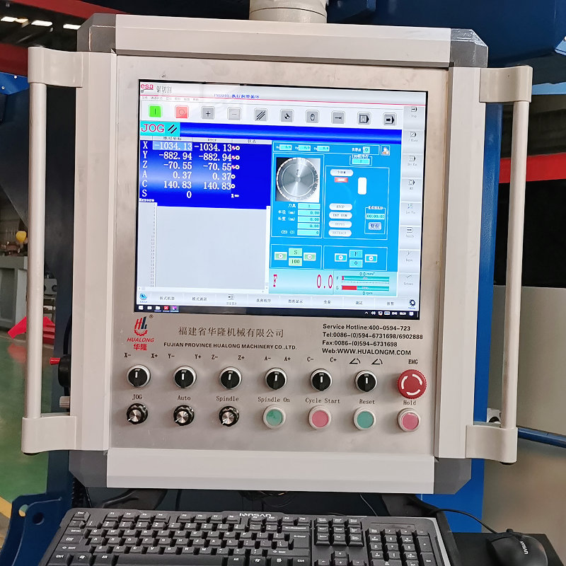 2026 Hualong 5 Axis CNC Bridge Saw Marble Granite Stone Cutting Machine for Granite by Top Chinese Manufacturer