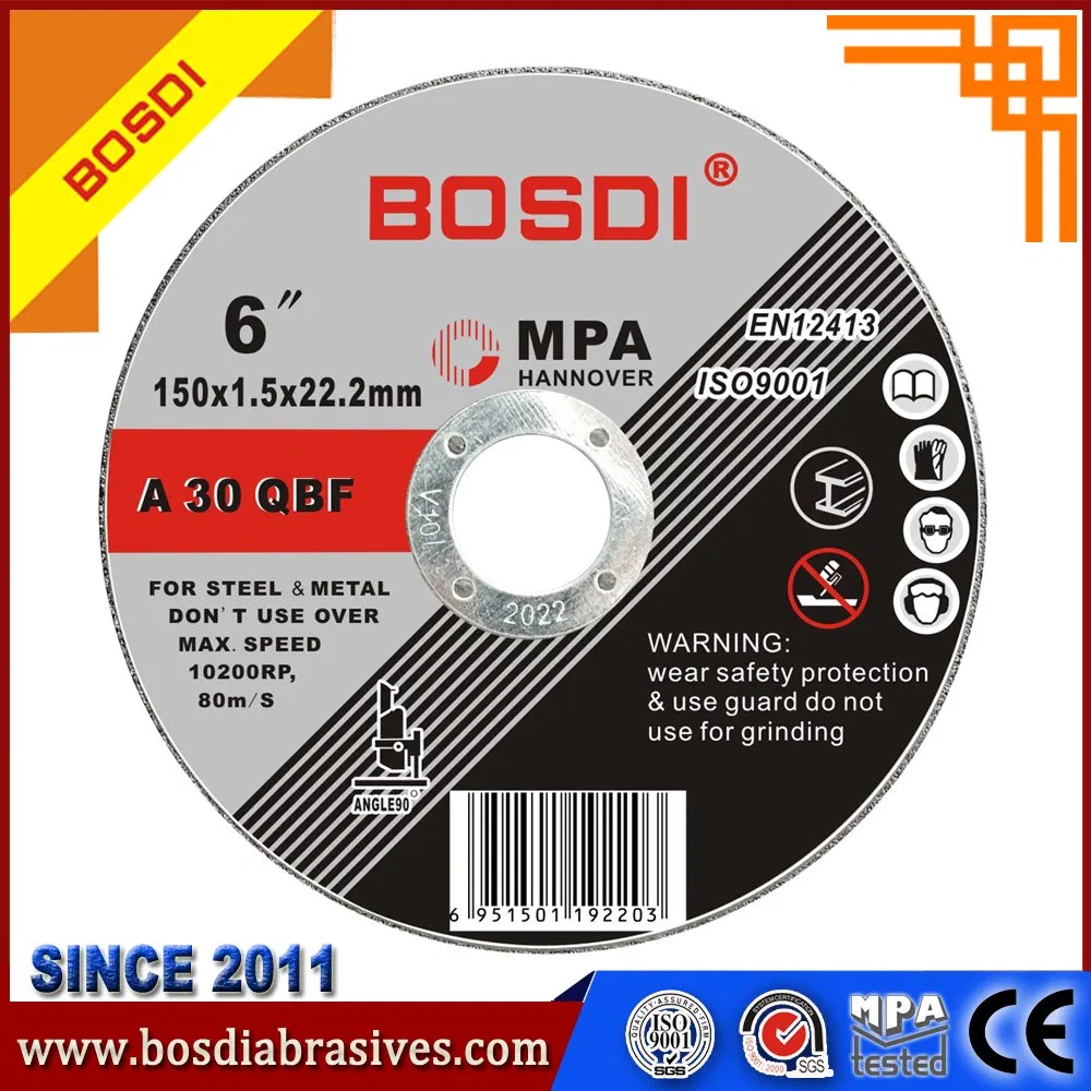 4.5-Inch ISO9001 Certified Resin Cutting Disc for Stainless Steel