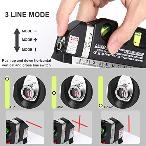 Laser Level Tape Measure Multifunctional Household Infrared Decoration Cross Line Right Angle Level