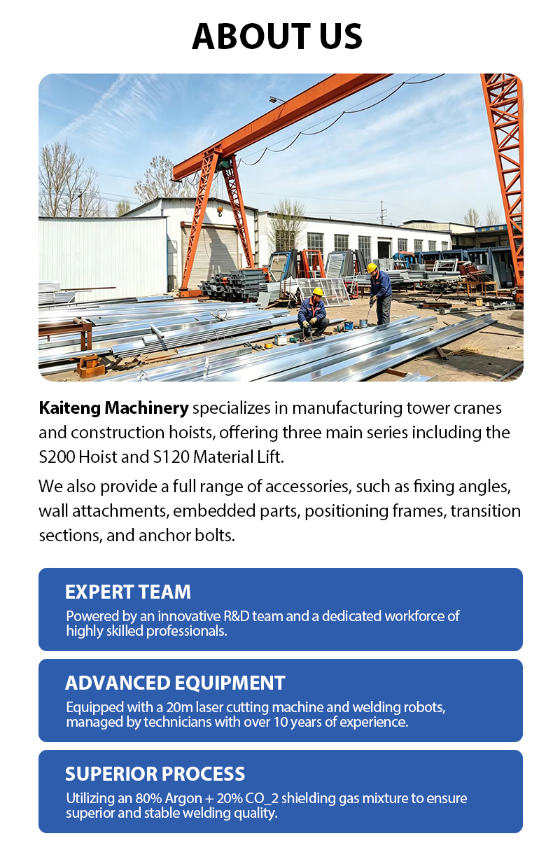 Q355B High Strength Steel Tower Crane Wall Tie Anchor Base Precision Holes for Fast Field Installation