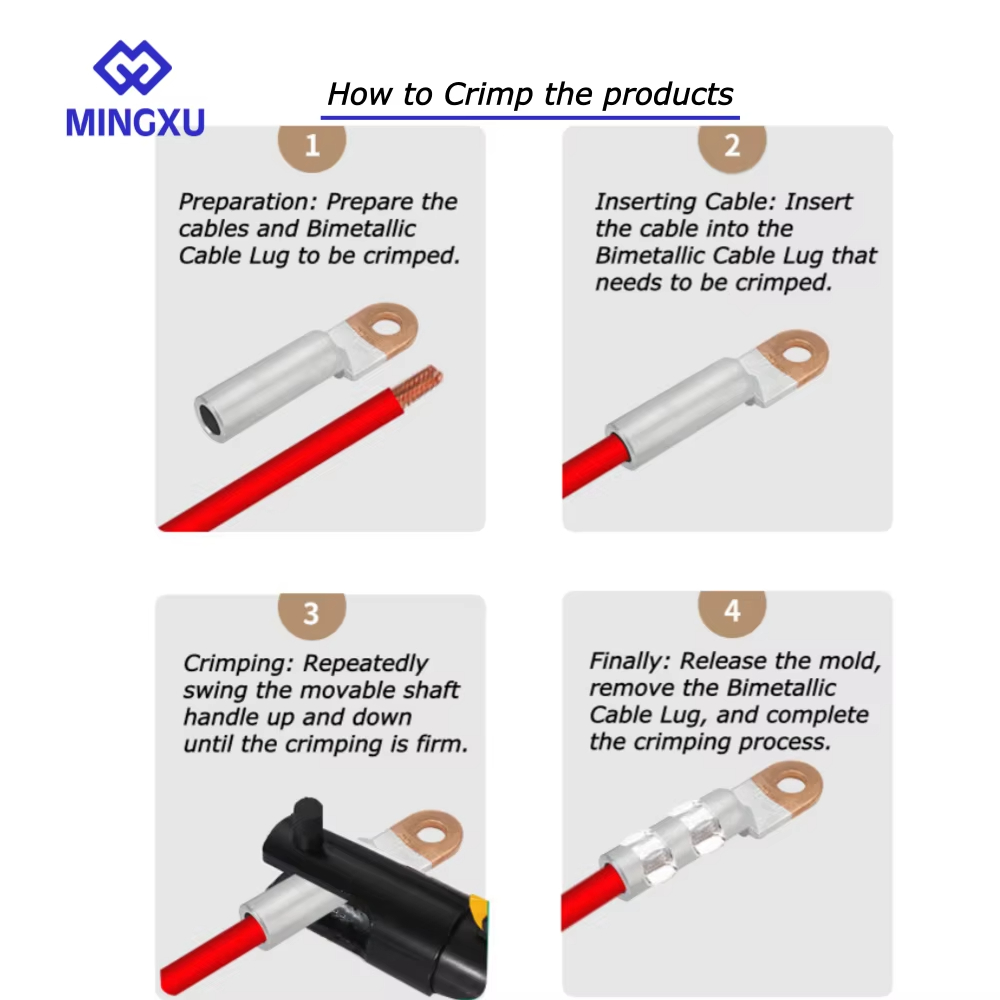 Precision DTL-1 240 Copper Aluminum Bimetallic/Bimetal Cable Crimping Lugs High Quality Wire Connecting With CE/IEC Test