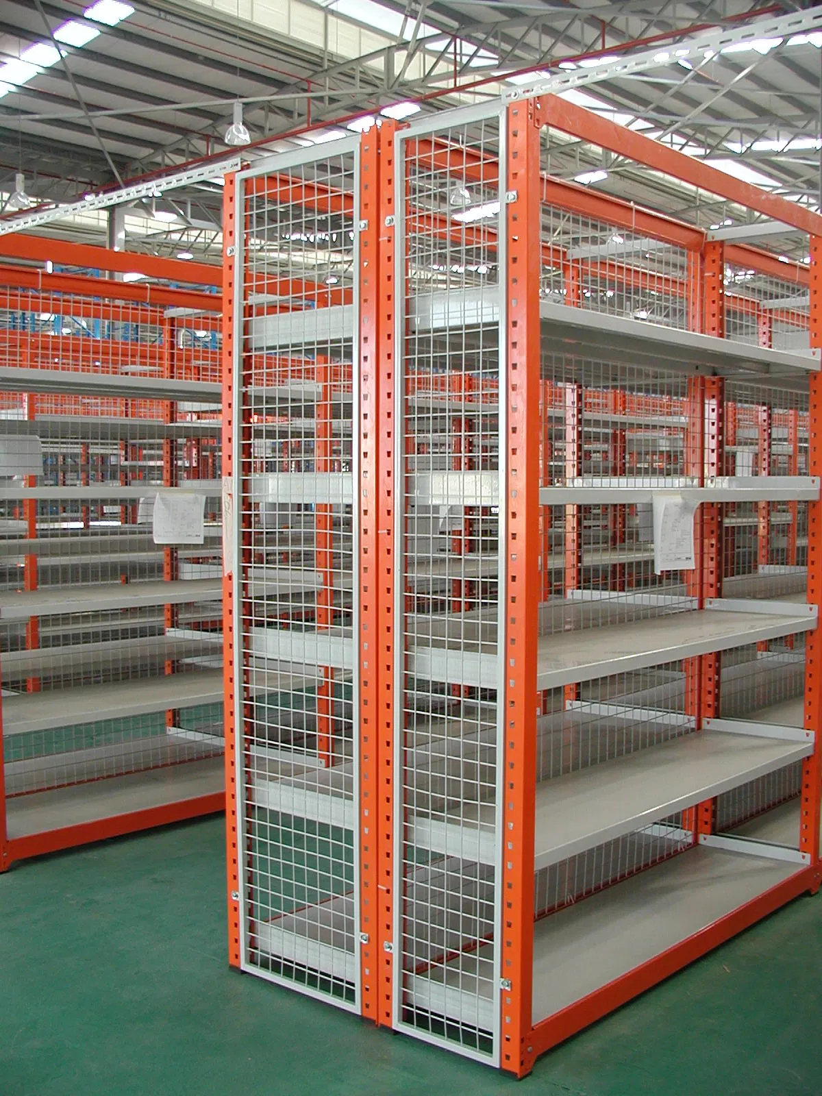 Space-Saving Warehouse Storage Shelving System