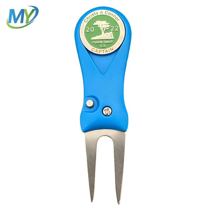 Custom Golf Magnet Divot Multi Function Tool Bulk Golf Divot Repair Tool with Ball Marker