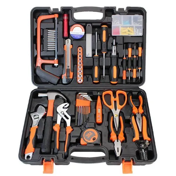 46PCS 1/4"&1/2" Multifunction Socket Wrench Combination Repair Tools Set