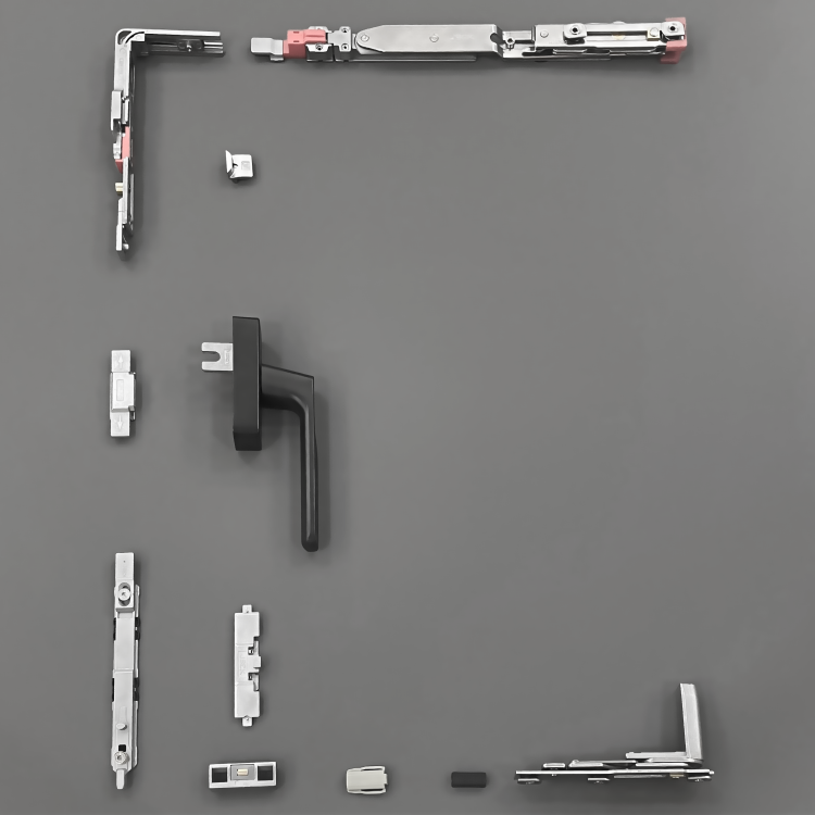 High End Door Window Accessories Europe Standard 20 Slot Sistema Para Ventana Oscilobatiente Window Hardware for Aluminum Window
