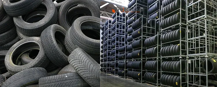 Heavy Duty Stacking Detachable Portable Steel Truck Tire Rack Storage System