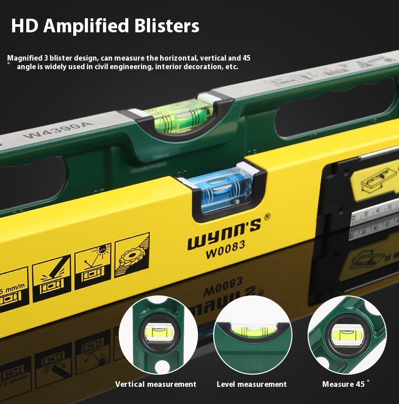 Industrial-Grade Mini Household Aluminium Alloy Spirit Level