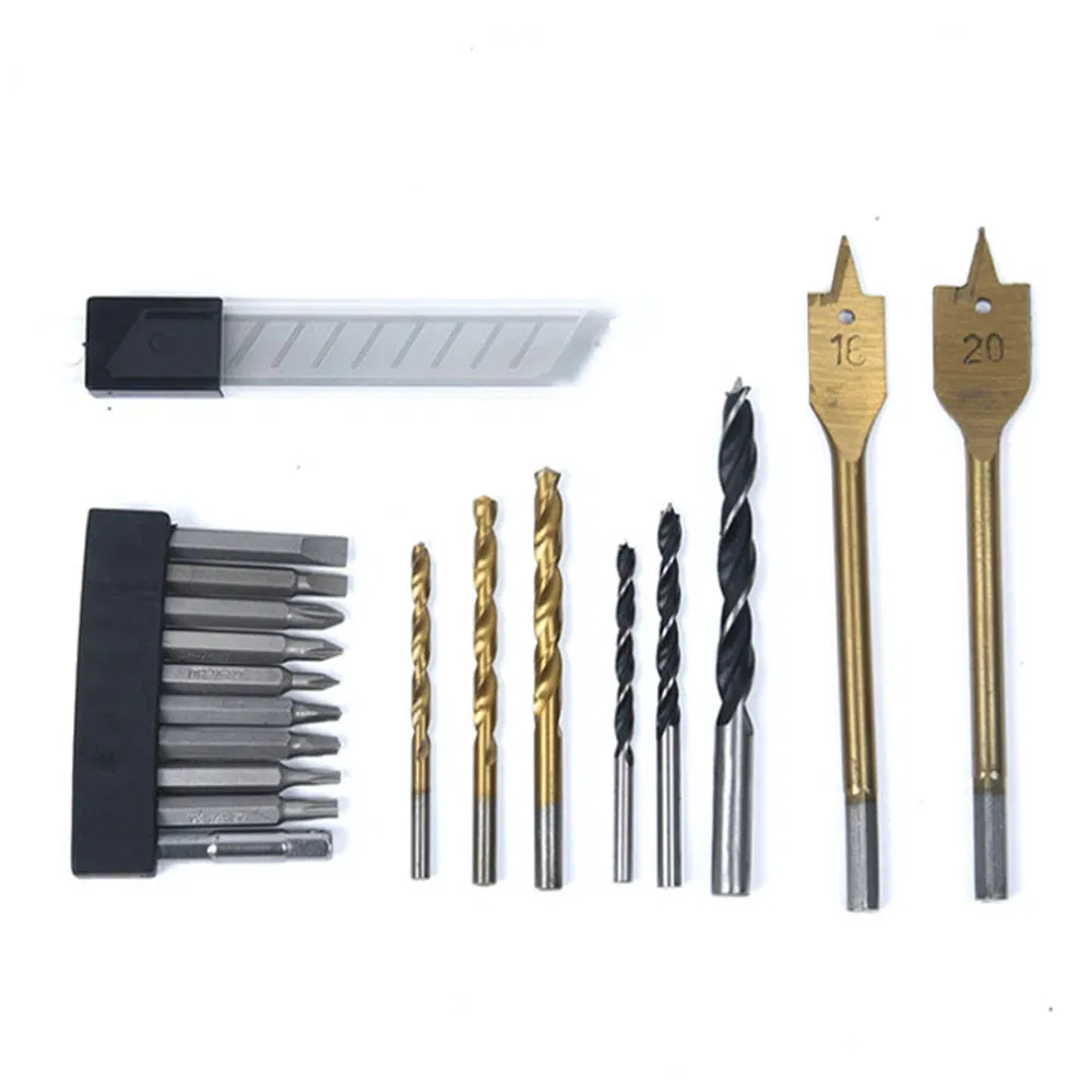 38 Piece Hardware Tool Set Multi Function Electric Drill Electric Screwdriver Hardware Toolbox Tool Gift Hardware Tool Drill Repair Tools Set