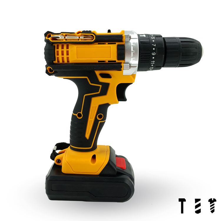 Cordless Wireless Impact Drill Set 10mm 35Nm 12V 21V Portable Electric Power Tool for DIY Home Repair and Household Projects