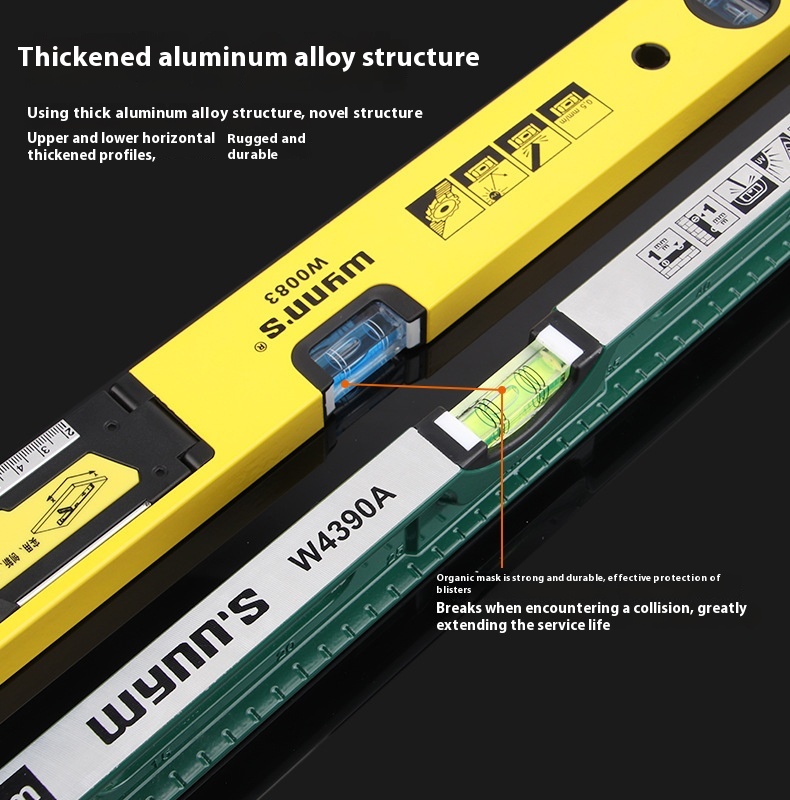 Industrial-Grade Mini Household Aluminium Alloy Spirit Level