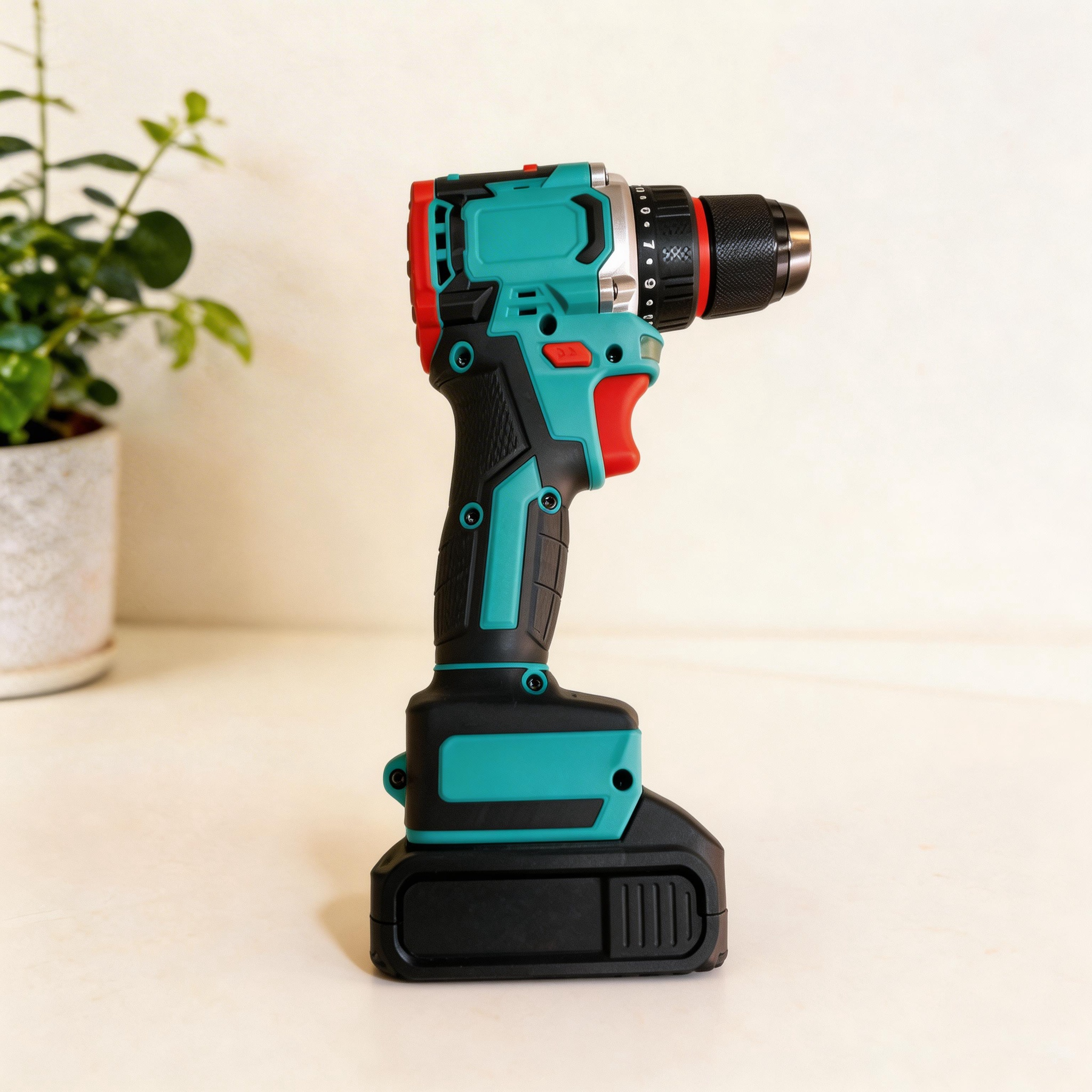 All-metal Chuck Brushless Electric Cordless Drill Anti-vibration Lithium Power Tool for Household Maintenance Industrial