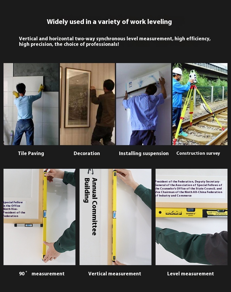 Industrial-Grade Mini Household Aluminium Alloy Spirit Level