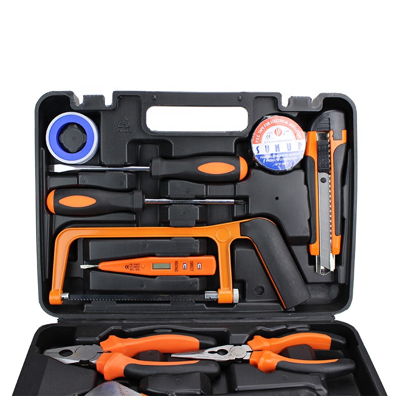 13PCS Professional Household Tool Set Portable Hand Tool Kit with Storage Case for Daily Home Maintenance and DIY Repair Tasks