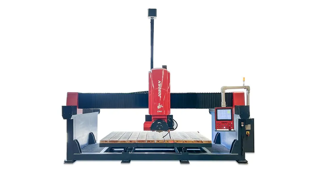 5 Axis CNC Bridge Saw for Stone Marble Granite Quartz Slabs Countertops Tiles Sink Cutting Machine