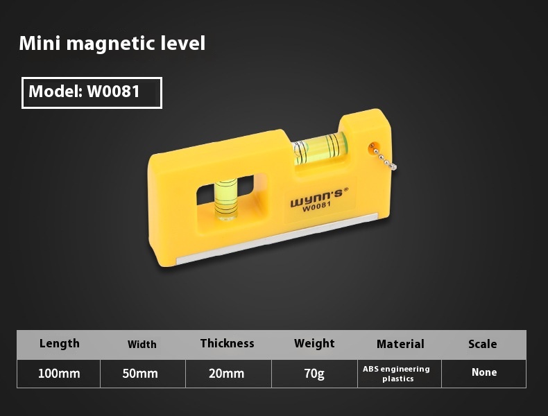 Industrial-Grade Mini Household Aluminium Alloy Spirit Level