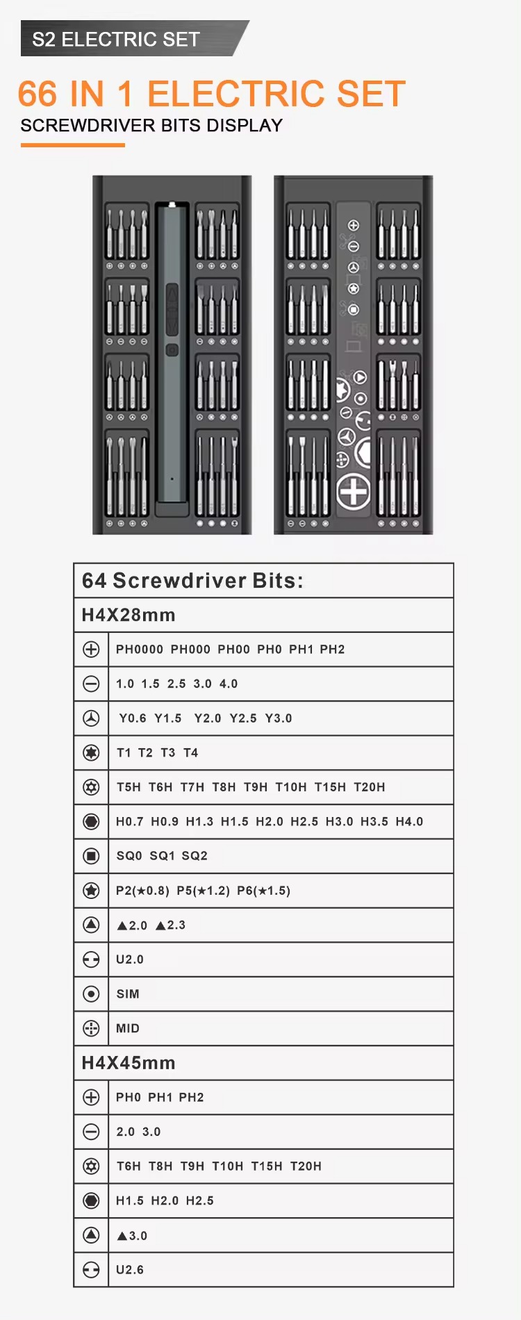 Electric Screwdriver Set Detail 2