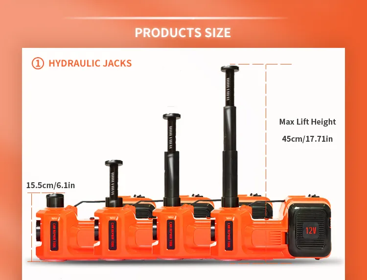 Electric Car Vehicle Repair Jack / Power Wrench / Tire Changing Tools Kit Car Emergency Kit