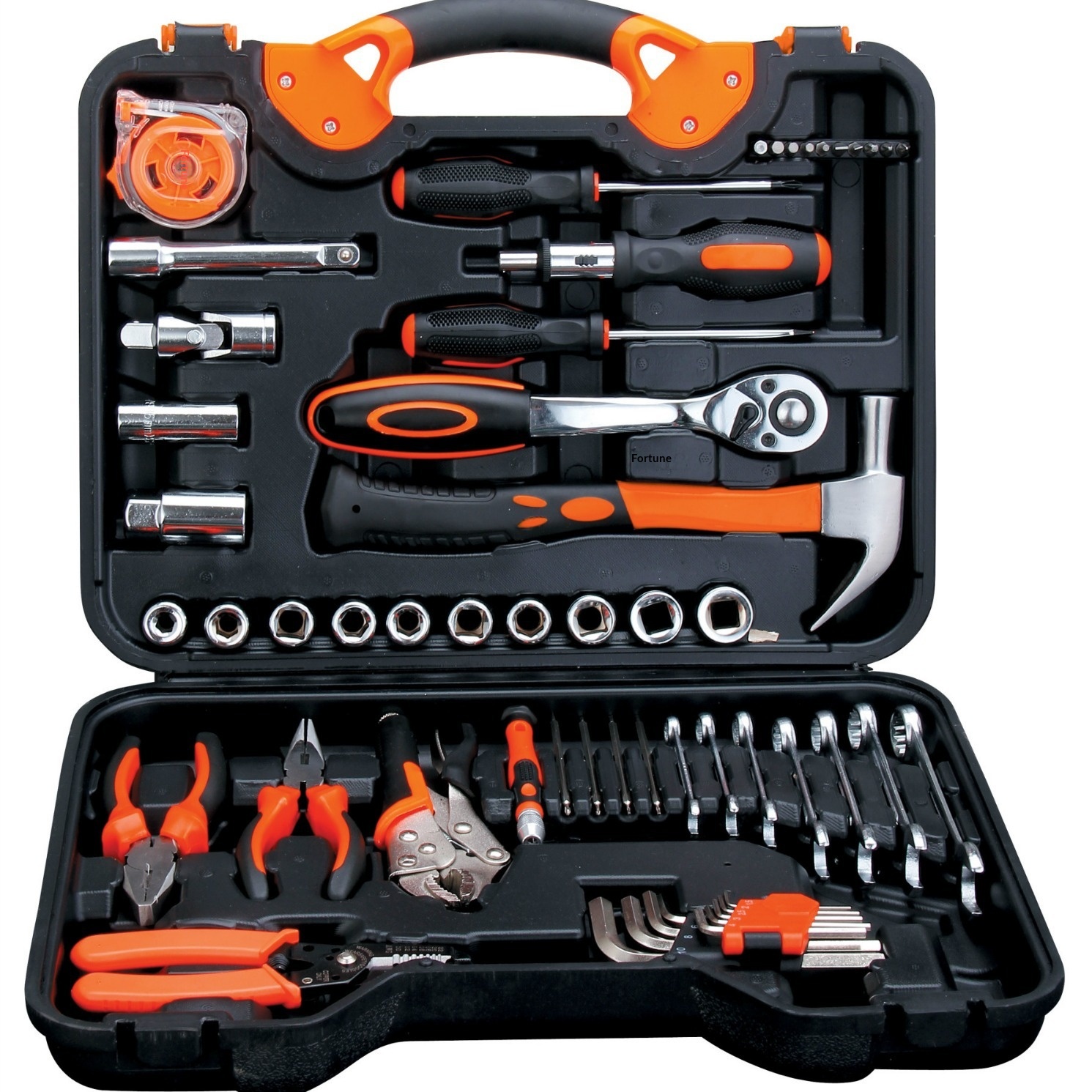 Manual Carbon Steel Woodworking Home Repair Engineering Combination Set with Electric Tool Box