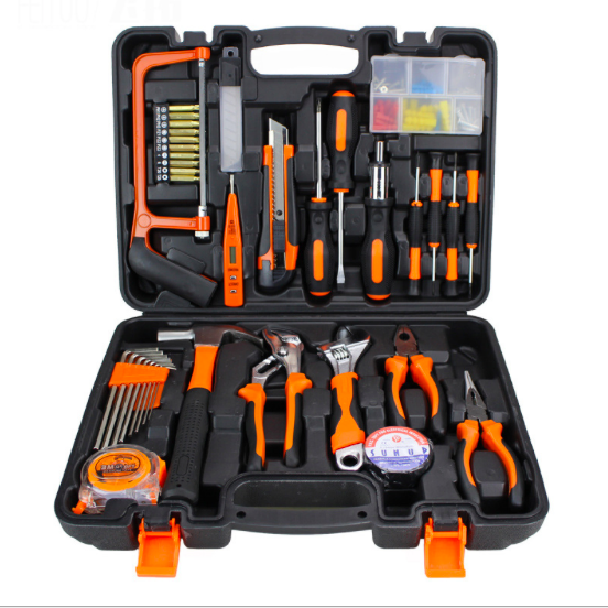 General Household Hand Tool Kit with Plastictool Box