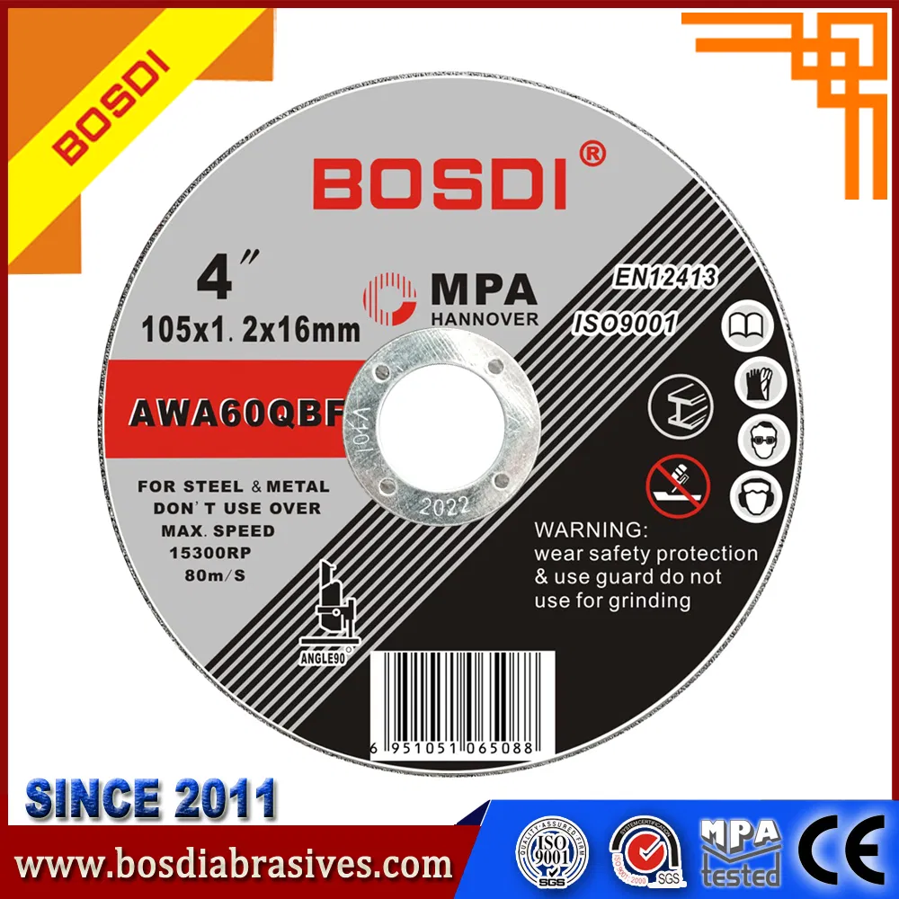 4.5-Inch ISO9001 Certified Resin Cutting Disc for Stainless Steel
