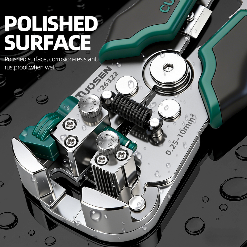 Automatic Cable Wire Stripper, Multi-Function Electrician Crimper, Self-Adjusting Cutter Electrical Wire Repair Tool