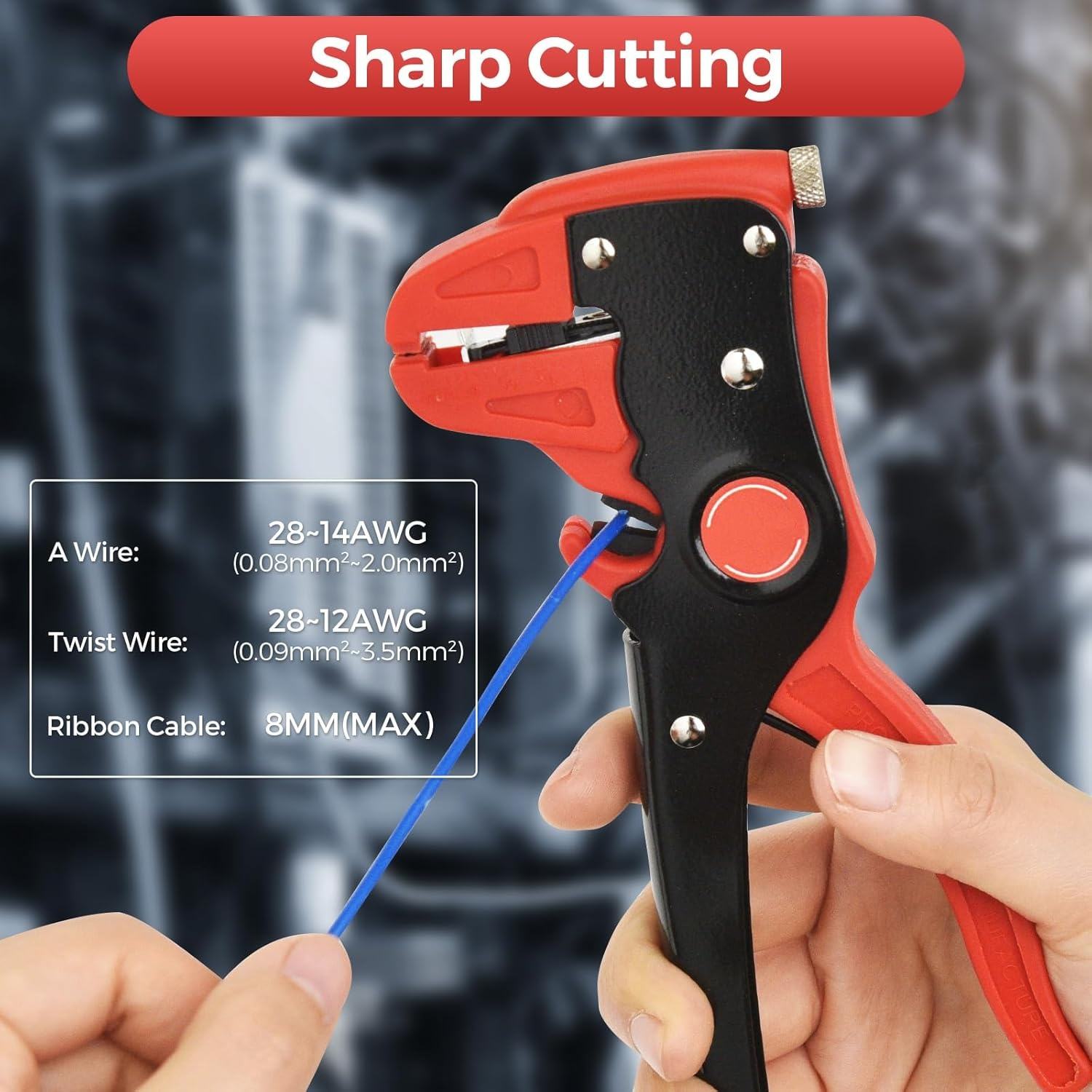 High Precision Steel Wire Stripper Pliers Cutting Stripping Reliable Cable Hand Tool for Electrical Wiring Repair Hardware