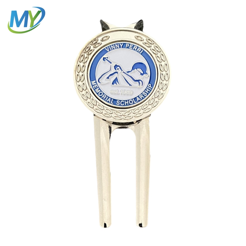 Custom Golf Magnet Divot Multi Function Tool Bulk Golf Divot Repair Tool with Ball Marker
