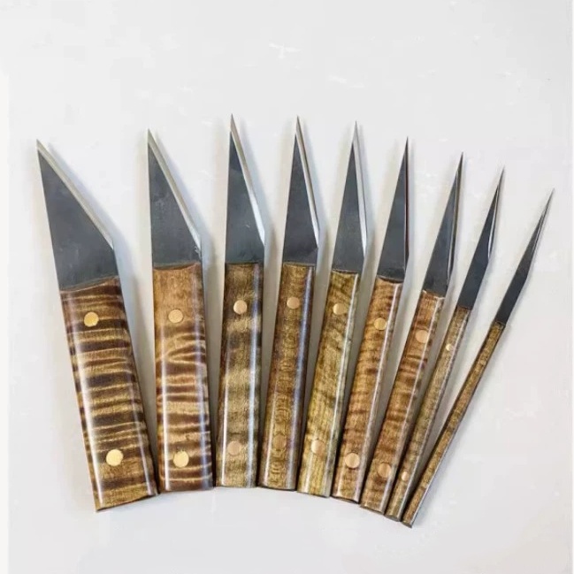 Hardened Carving Knives - Professional Woodworking Tools for Hardwood Carving, Violin Bridge Repair &amp; Sound Hole Shaping