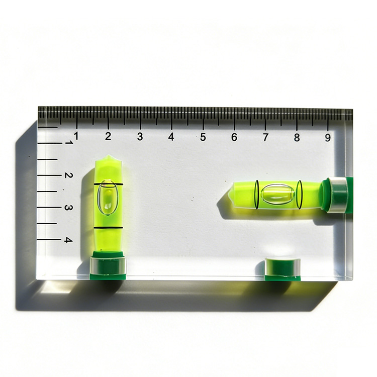 Fully Transparent Two-way Integrated Mini Level, Horizontal Bubble, Household Water and Electricity Multi-purpose Tool