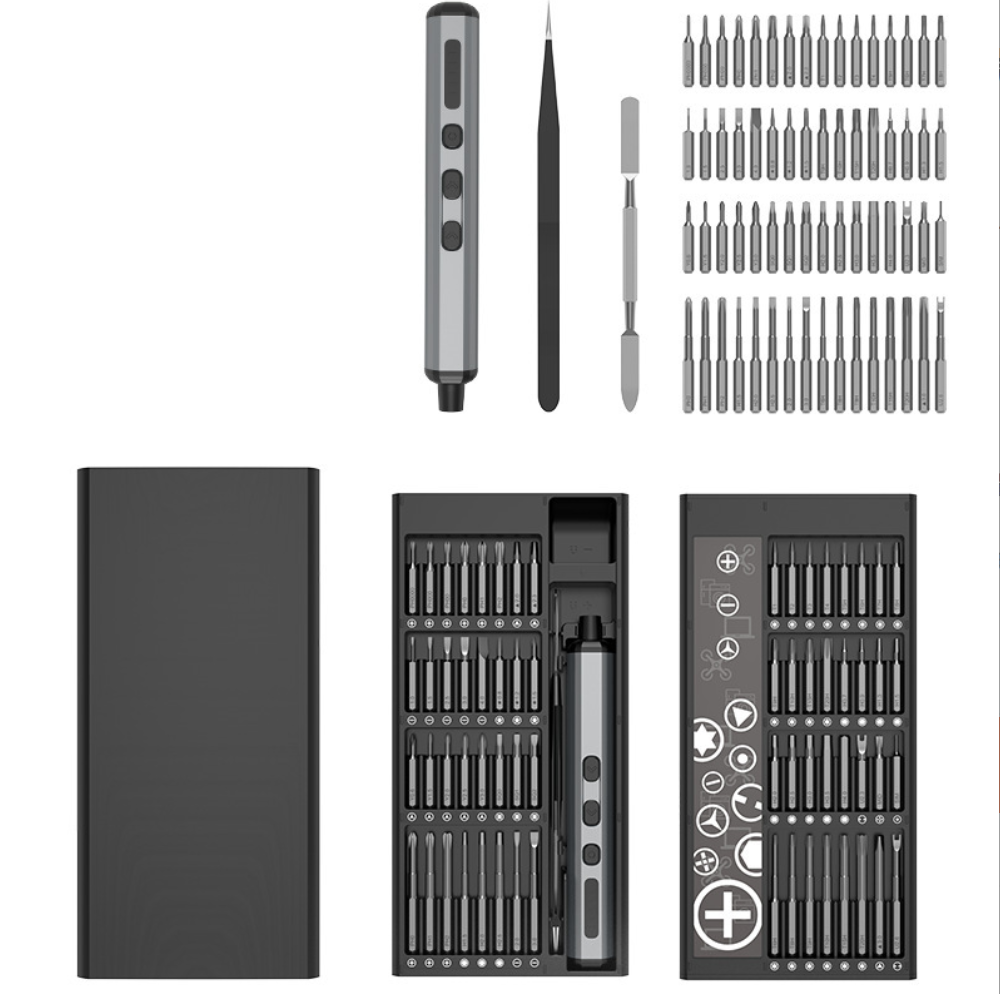 68 In1 Industrial Home Rechargeable Electric Precision Screwdriver Set Steel Acetate OEM Customizable Mini Smart Multifunctional