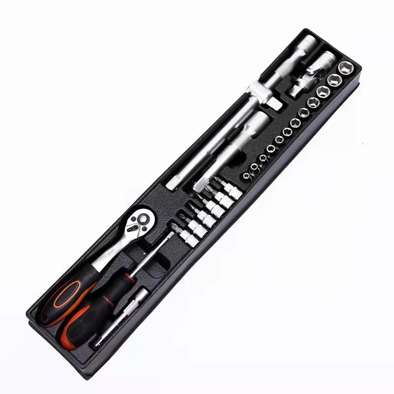 Home Car Repair 85pcs Gloves Safety Home Car Toolbox Wrench Socket Set Mechanical Metal Box Glove Toolbox