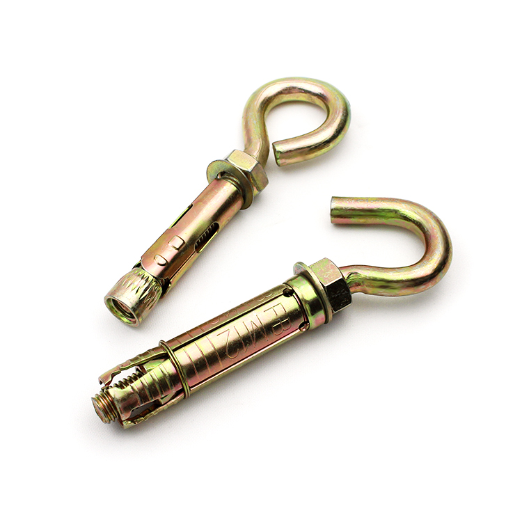 Yellow Zinc plated hook anchor