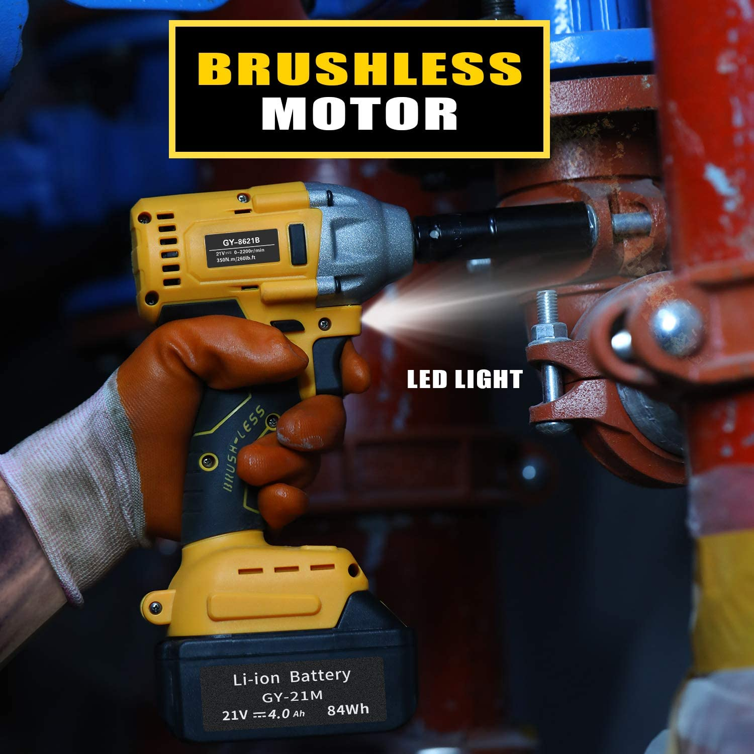 Mini 21V Cordless Screwdriver DIY Electric Power Tool with Lithium Battery Impact Wrench for Home Improvement Projects