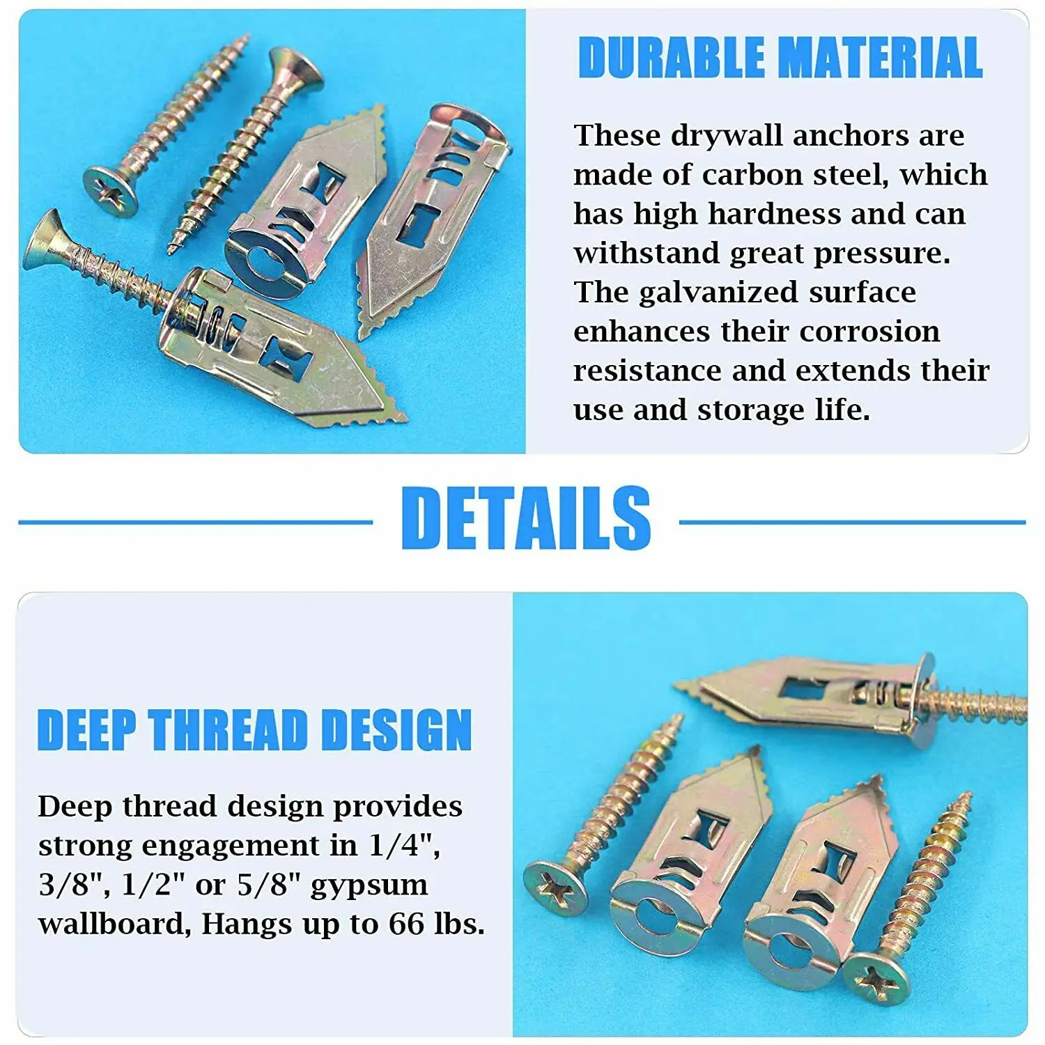 Drywall self-drilling anchor image 3