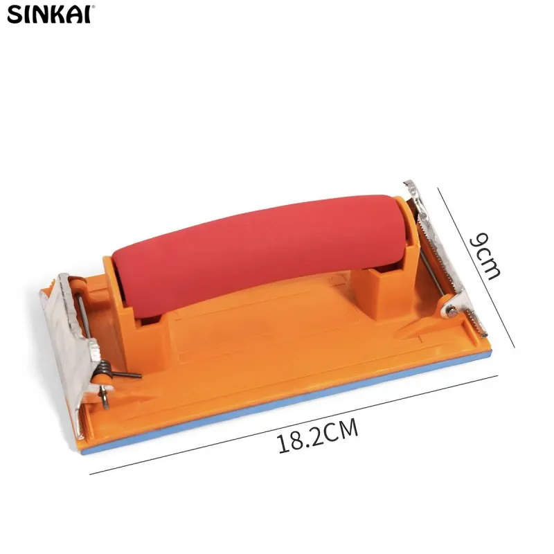 Lightweight Ergonomic Hand Sanding Tool Reduce Hand Fatigue for Efficient Surface Preparation and Finishing Work