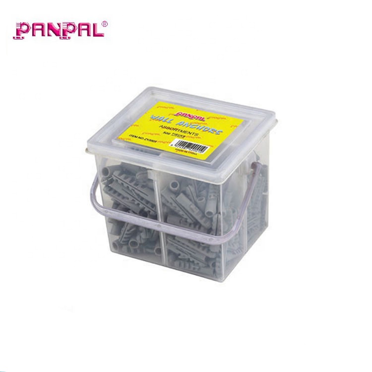 Heavy Duty Plastic Drywall Anchor Kit with Drill Bits | Complete Wall Anchors and Screws Set for All Wall Types 25 Lbs Capacity