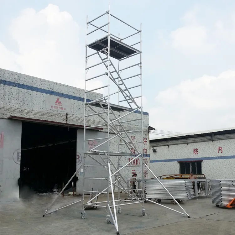 Portable Aluminum Stair Scaffolding System for Construction Projects