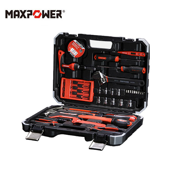 MAXPOWER 45-Piece Multi-Function Home Professional Basic Repair Tool Set for Woodworking