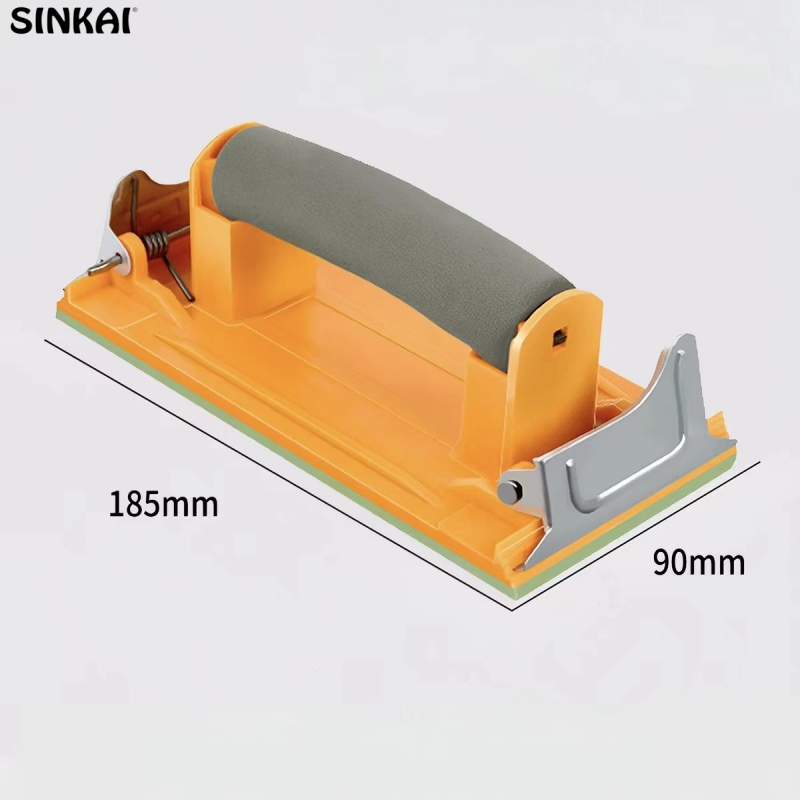 Lightweight Ergonomic Hand Sanding Tool Reduce Hand Fatigue for Efficient Surface Preparation and Finishing Work