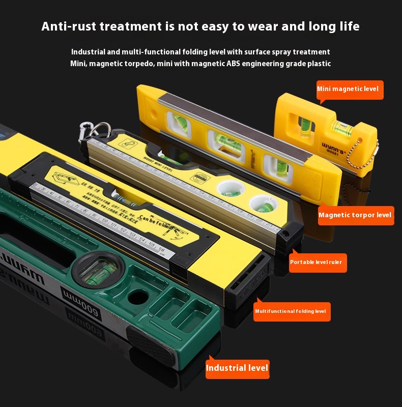 Industrial-Grade Mini Household Aluminium Alloy Spirit Level