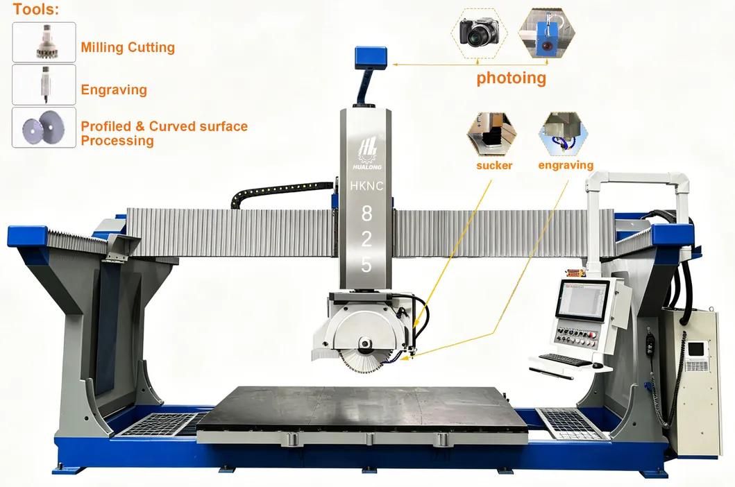 CNC stone bridge saw Machine HKNC-825
