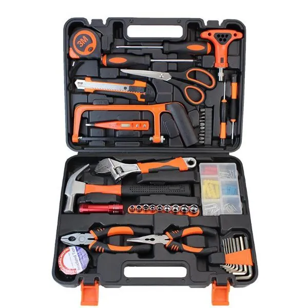 46PCS 1/4"&1/2" Multifunction Socket Wrench Combination Repair Tools Set