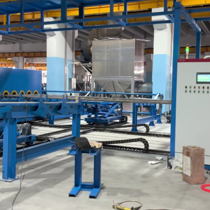 Tubing &amp; Drill Pipe Inside Wall Sand Blasting Cleaner Machine.