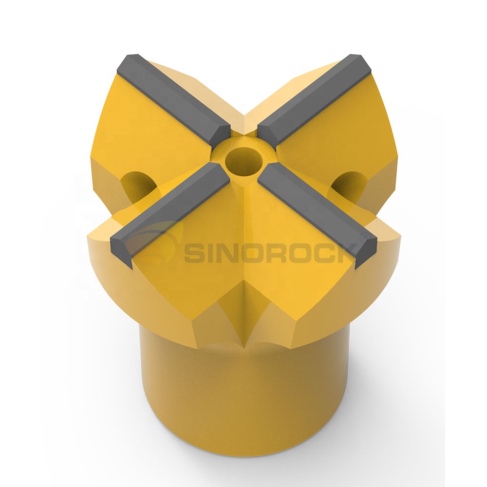 SINOROCK IBO Self Drilling Anchor Drilling System EXX Type R32 R51 Cross Bit SDA Anchor Bit