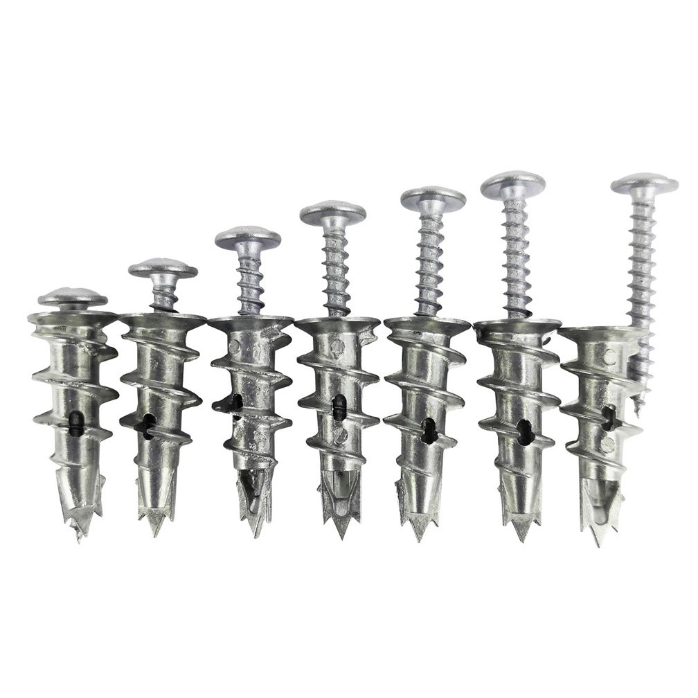 ISO Metric Oval Ground Screw Drilling Universal Stainless Steel Wall Anchor 5x25 Self Drilling with Screw Plain Finish