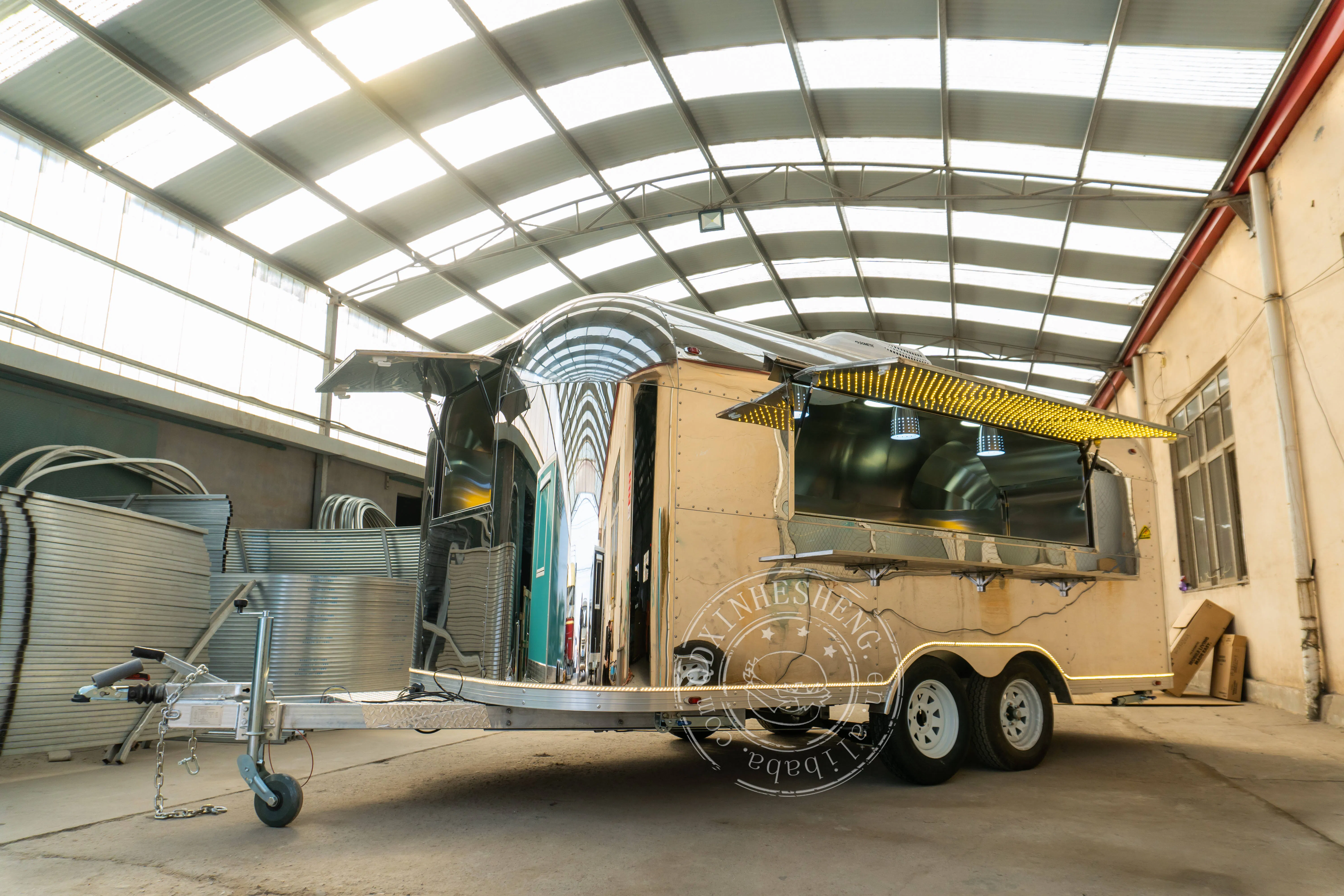 Customize Camping RV Trailer Factory Manufacturer Street Food Kebap Drinks Coffee Burger Hotdog Food Trailer Cart