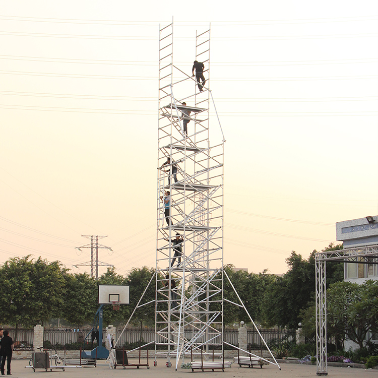 Portable Aluminum Stair Scaffolding System for Construction Projects
