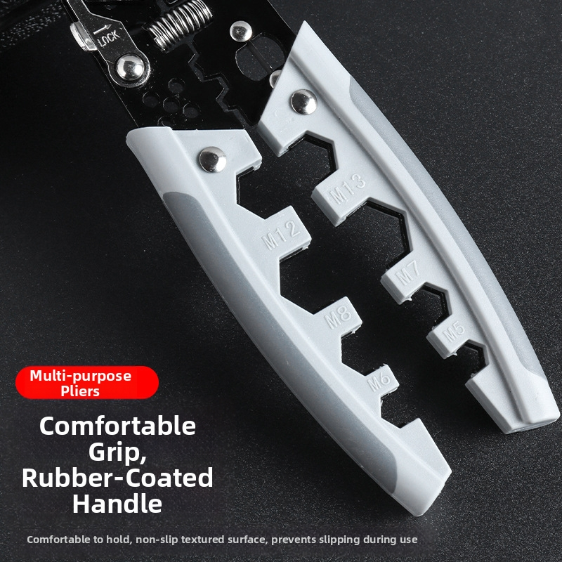Electrical Wire Stripper Tool Multifunction Crimping Pliers Cable Cutter for Electrician Repair and DIY Work