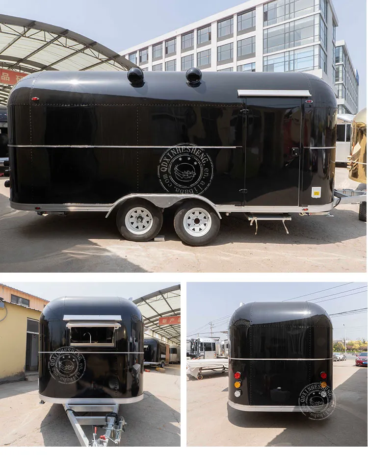 Customize Camping RV Trailer Factory Manufacturer Street Food Kebap Drinks Coffee Burger Hotdog Food Trailer Cart